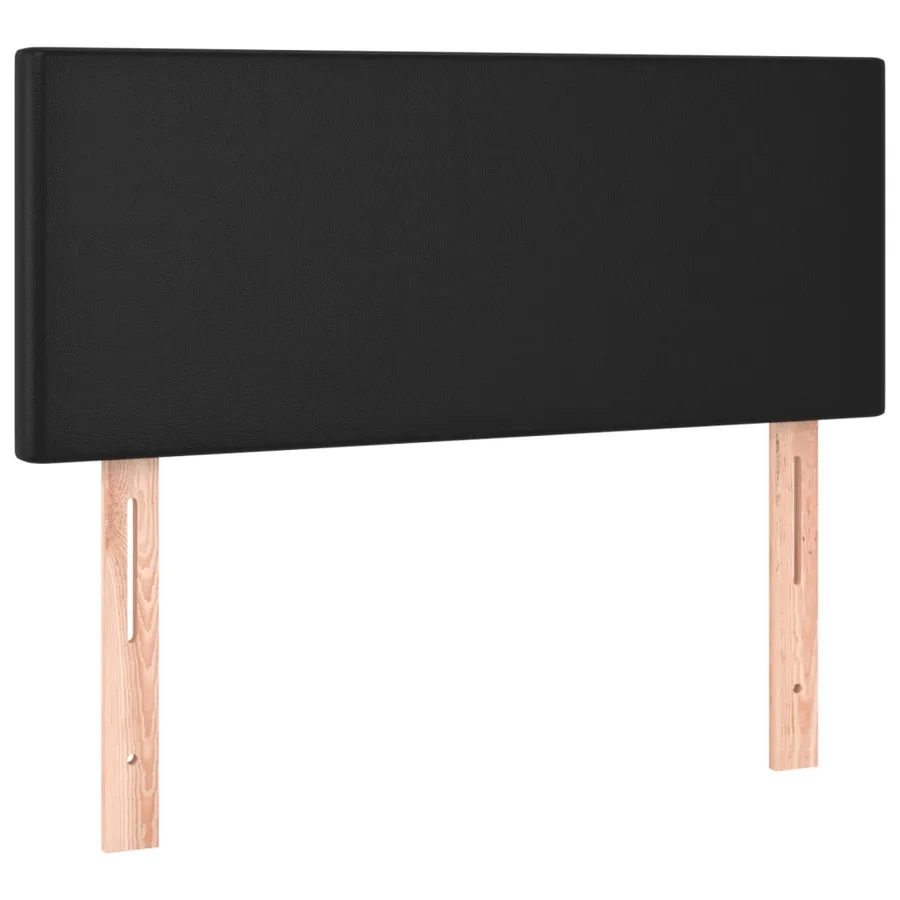 Sommier à lattes de lit avec matelas et LED Noir 100x200cm - 7