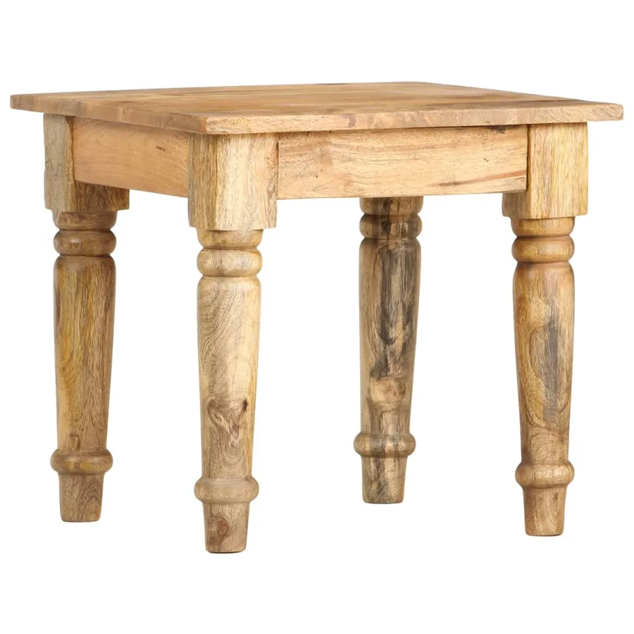 Table d'appoint 43 x 43 x 40 cm Bois de manguier massif - 6