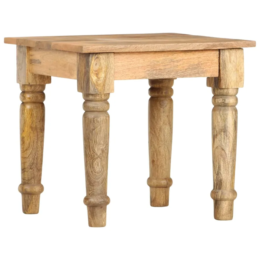 Table d'appoint 43 x 43 x 40 cm Bois de manguier massif - 8