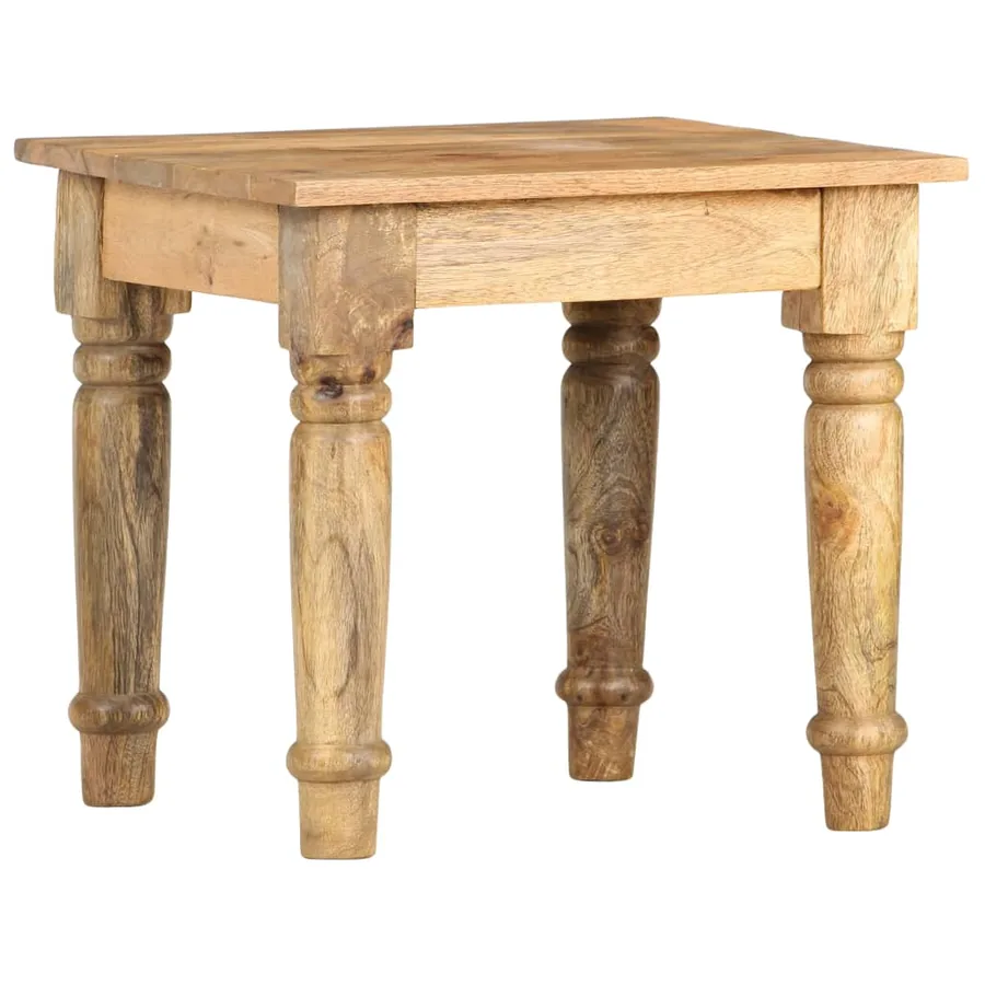 Table d'appoint 43 x 43 x 40 cm Bois de manguier massif - 9