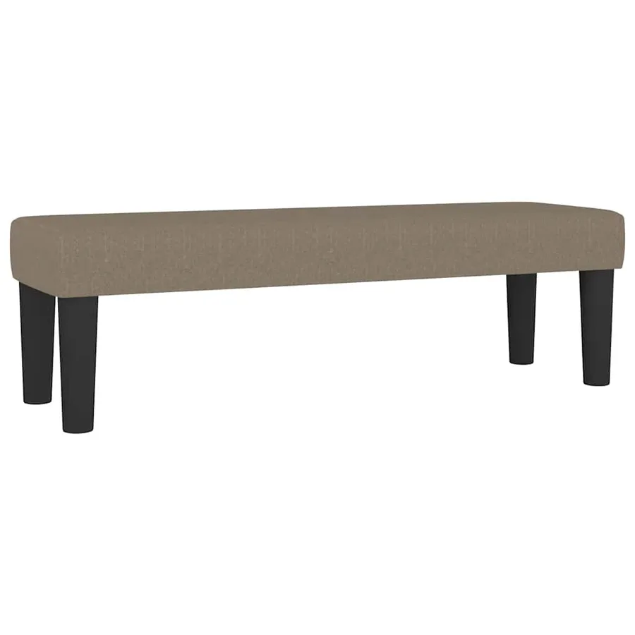 Sommier à lattes de lit avec matelas Taupe 180x200 cm Tissu - 8