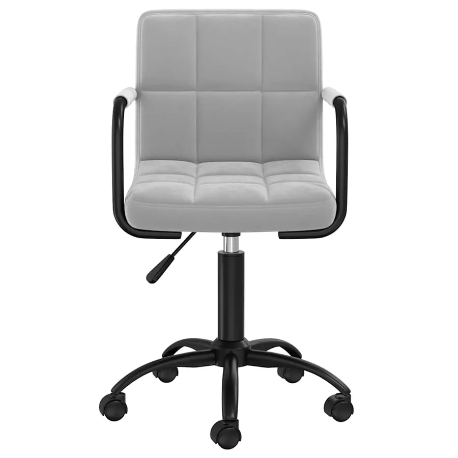 Chaises pivotantes à manger lot de 6 gris clair velours - 3