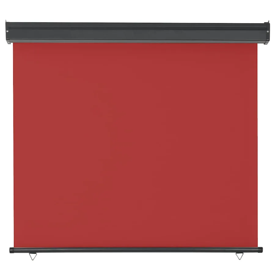 Auvent latéral de balcon 125x250 cm Rouge - 3