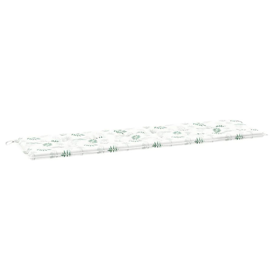Coussin de banc Tissu Oxford Modèle feuille 150 x 50 x 3 cm