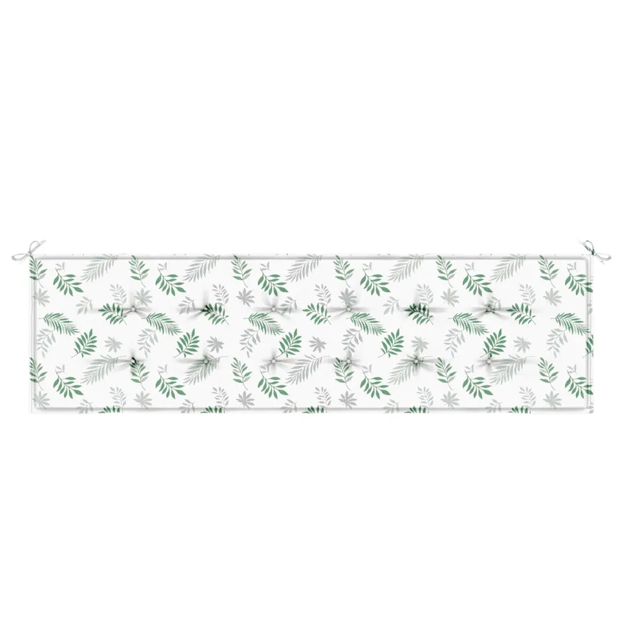 Coussin de banc Tissu Oxford Modèle feuille 150 x 50 x 3 cm - 2