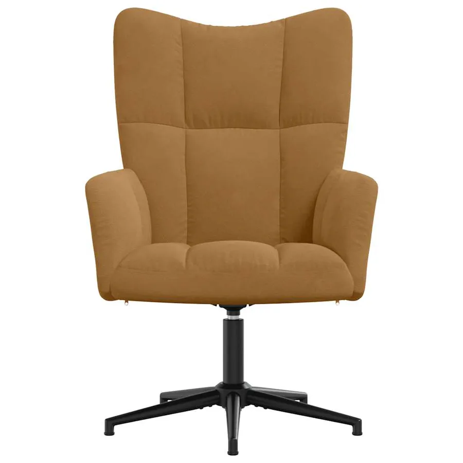 Chaise de relaxation Marron Velours - 3