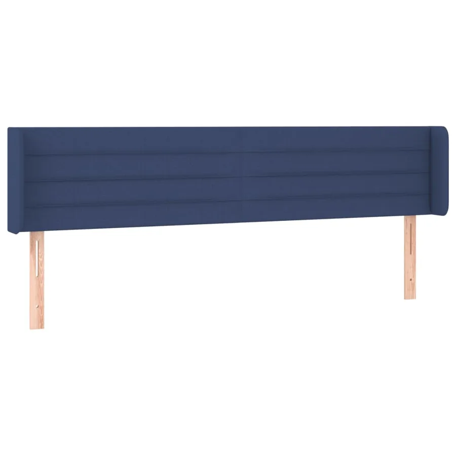 Tête de lit à LED Bleu 183x16x78/88 cm Tissu - 3