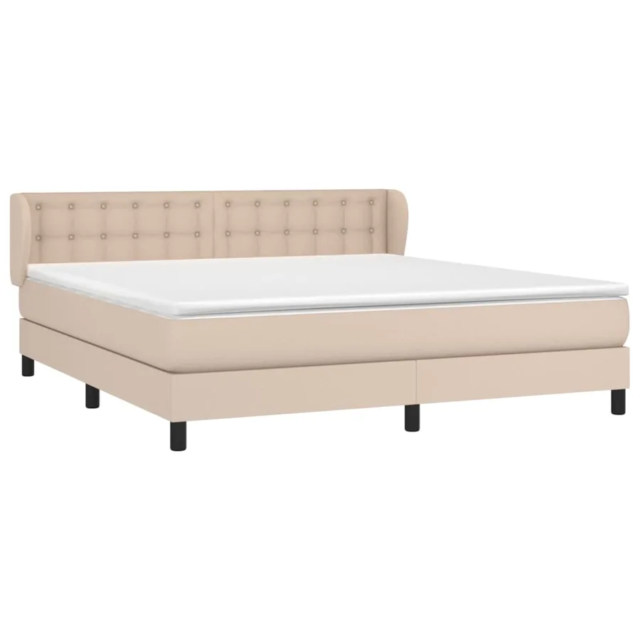 Sommier à lattes de lit avec matelas Cappuccino 180x200 cm - 3