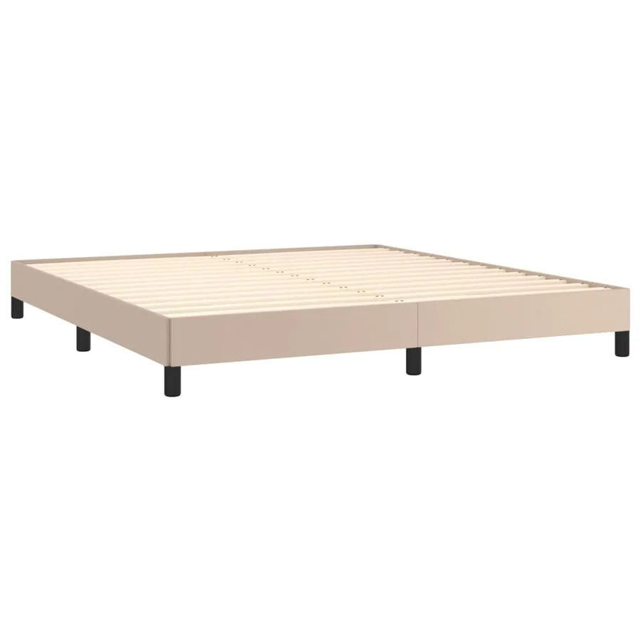 Sommier à lattes de lit avec matelas Cappuccino 180x200 cm - 4