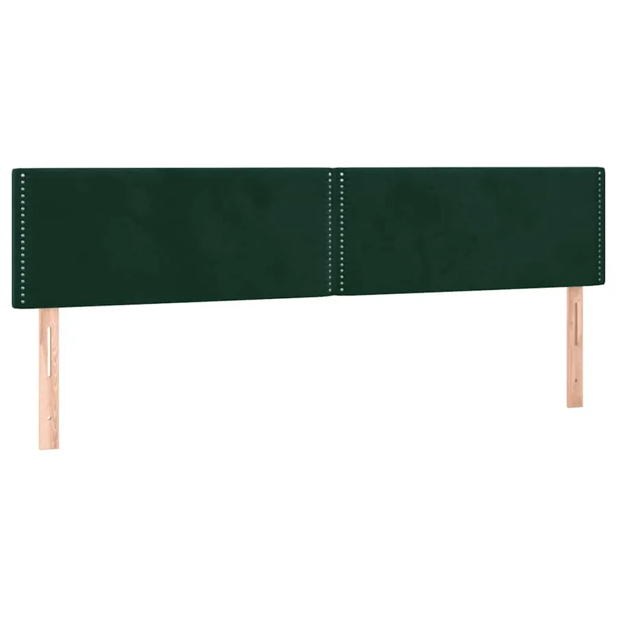 Sommier à lattes de lit et matelas Vert foncé 180x200cm Velours - 6