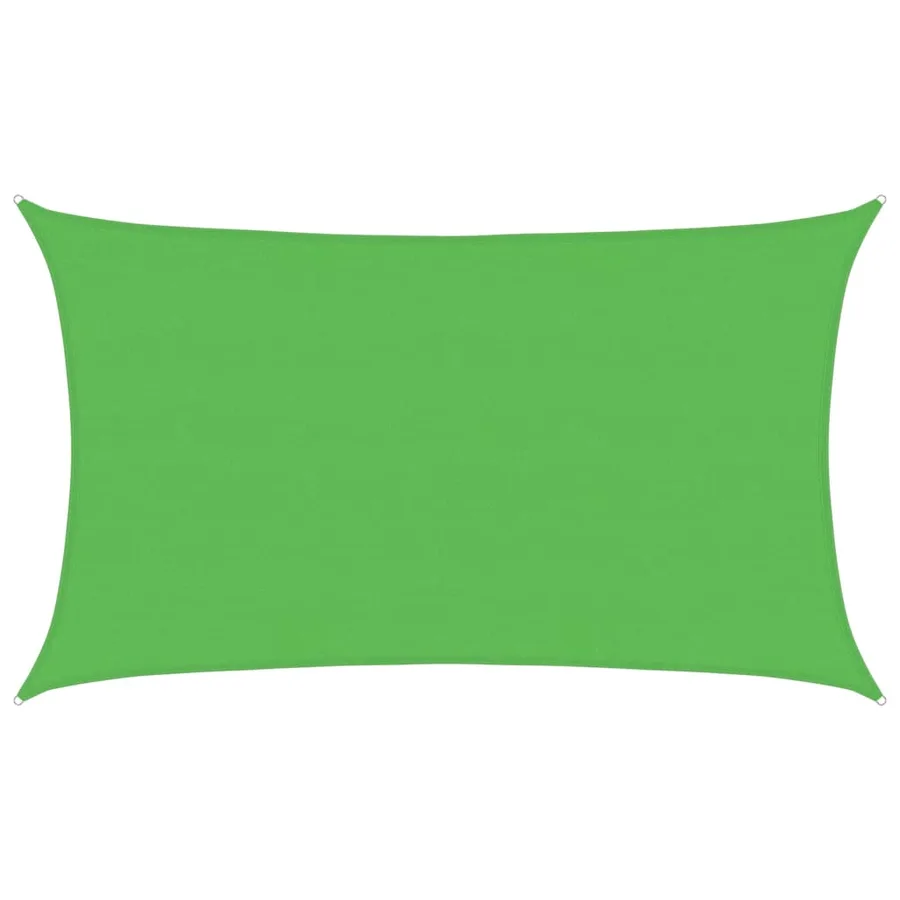 Voile d'ombrage 160 g/m² Vert clair 5x8 m PEHD - 2