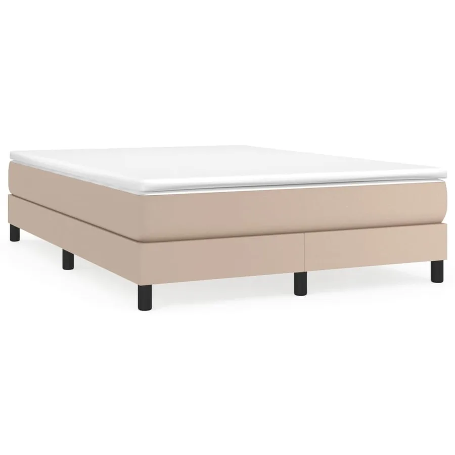 Sommier à lattes de lit avec matelas Cappuccino 140x190 cm - 2