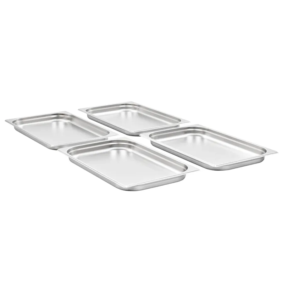 Récipients Gastronorm 4 pcs GN 1/1 40 mm Acier inoxydable - 2