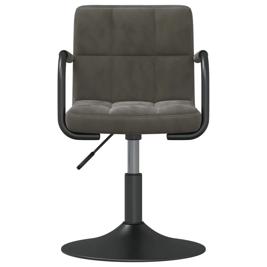 Chaises pivotantes à manger lot de 6 gris foncé velours - 4