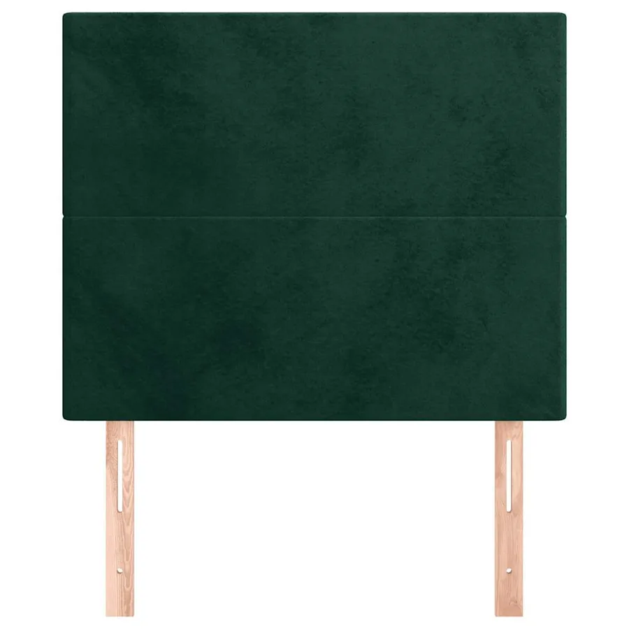 Tête de lit Vert foncé 80x5x118/128 cm Velours - 3