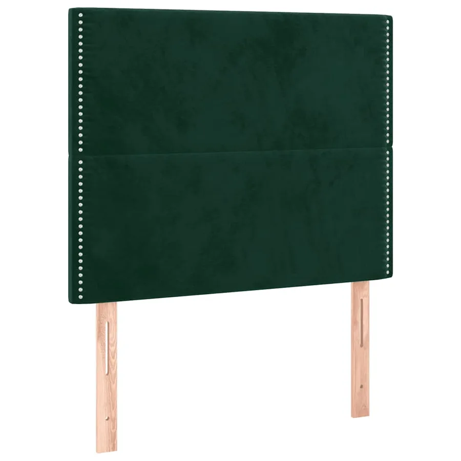 Tête de lit Vert foncé 90x5x118/128 cm Velours - 2