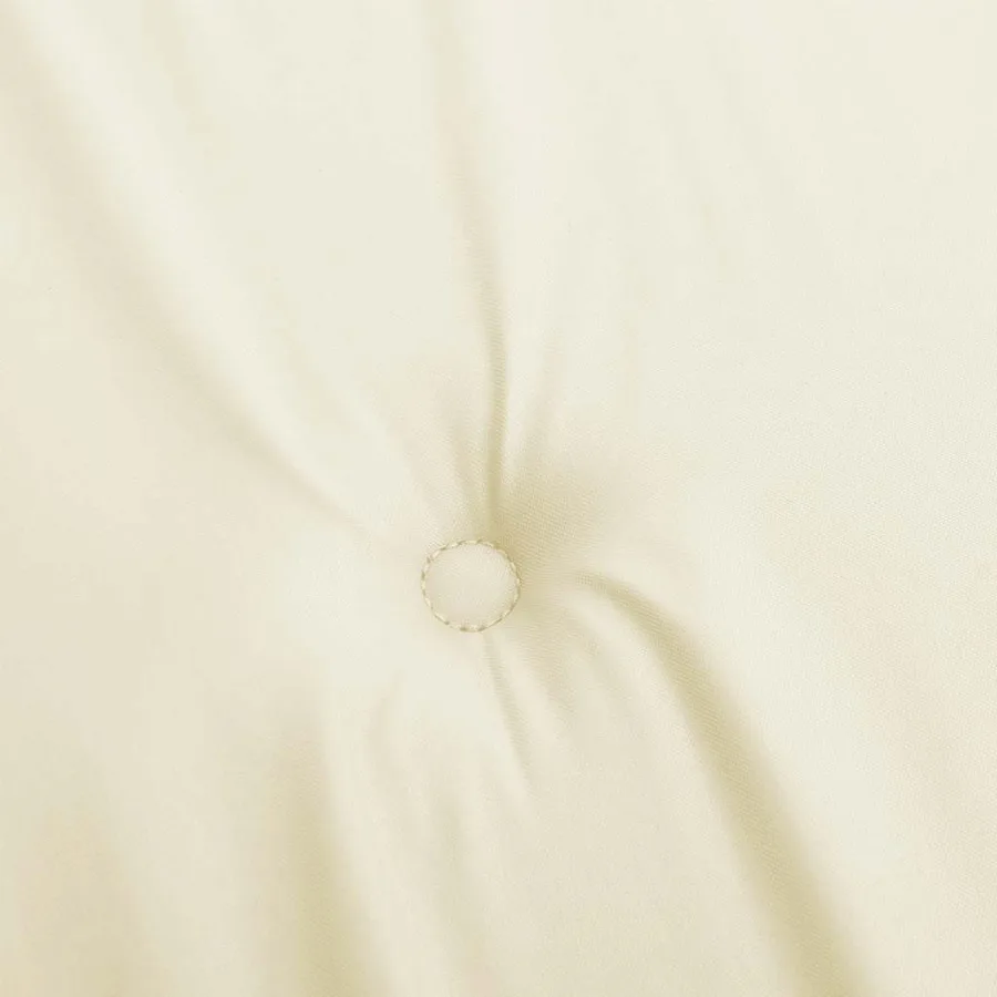 Coussin de banc de jardin crème 200x50x3 cm tissu oxford - 5