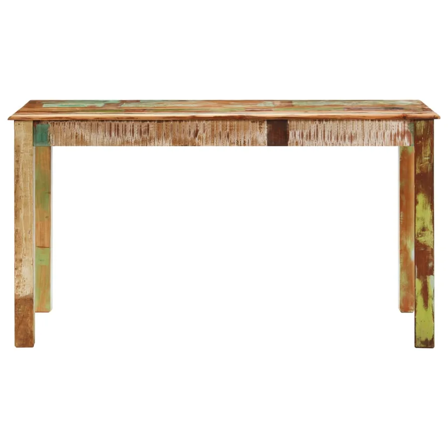 Table de salle à manger Bois de récupération solide 140x70x76cm - 2