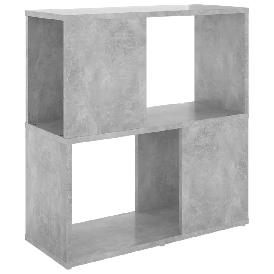 Bibliothèque Gris béton 60x24x63 cm bois d'ingénierie - 2