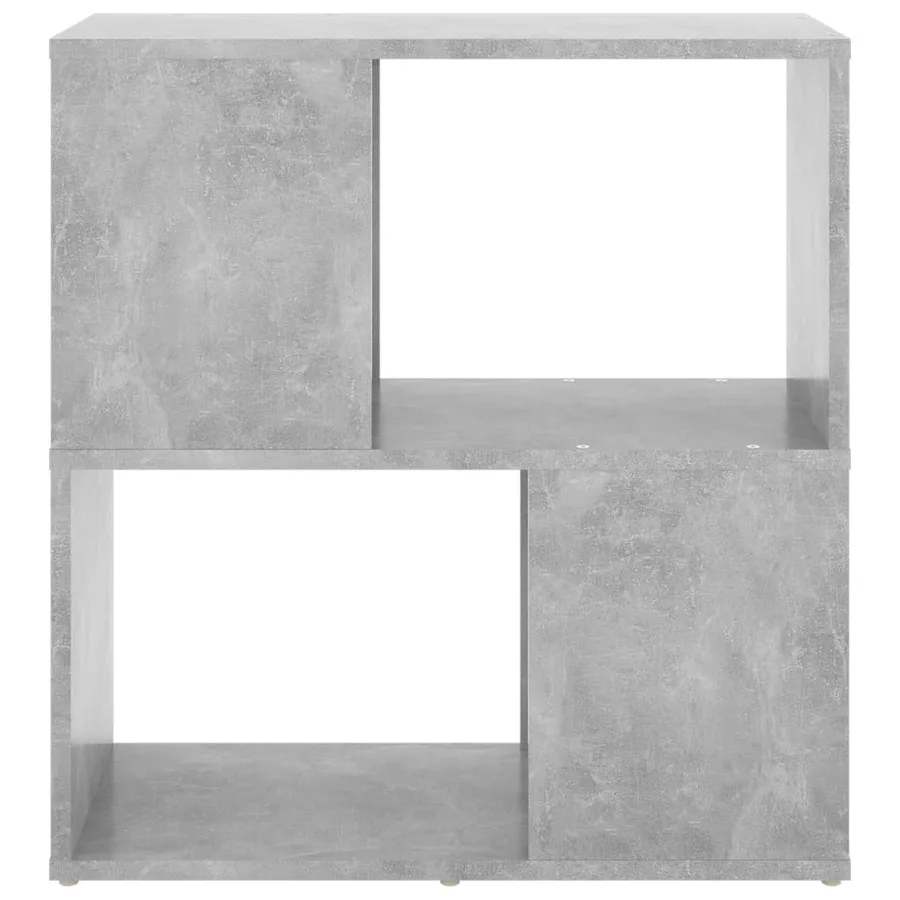 Bibliothèque Gris béton 60x24x63 cm bois d'ingénierie - 3