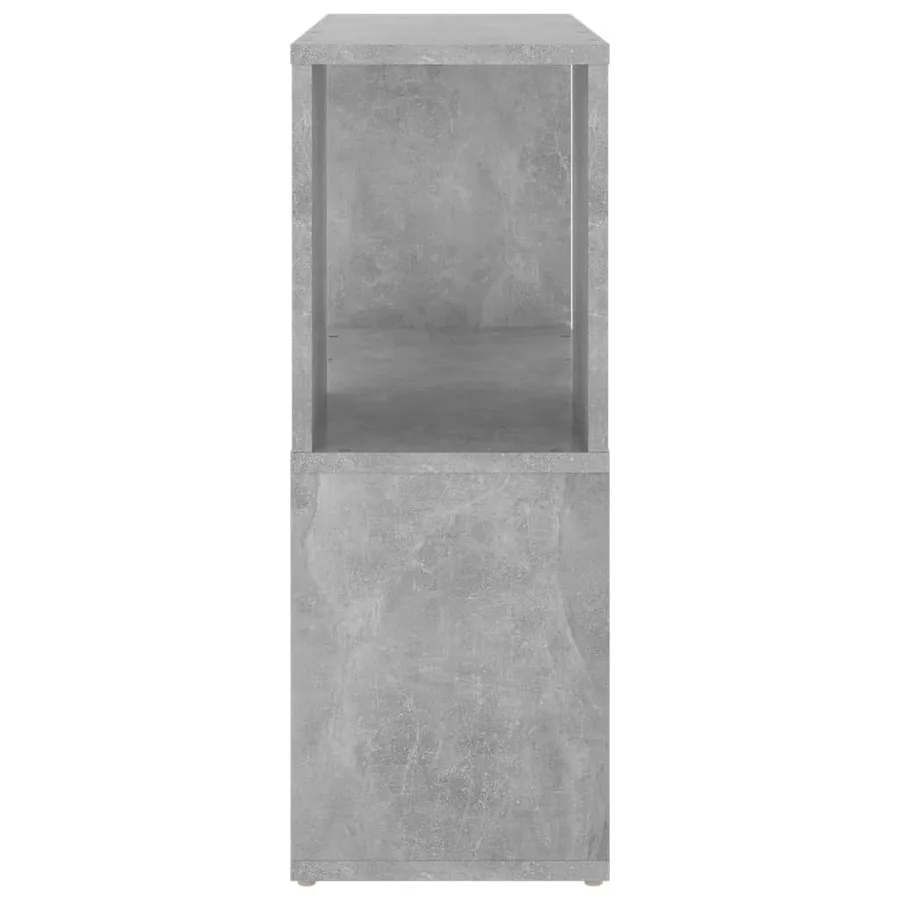 Bibliothèque Gris béton 60x24x63 cm bois d'ingénierie - 4