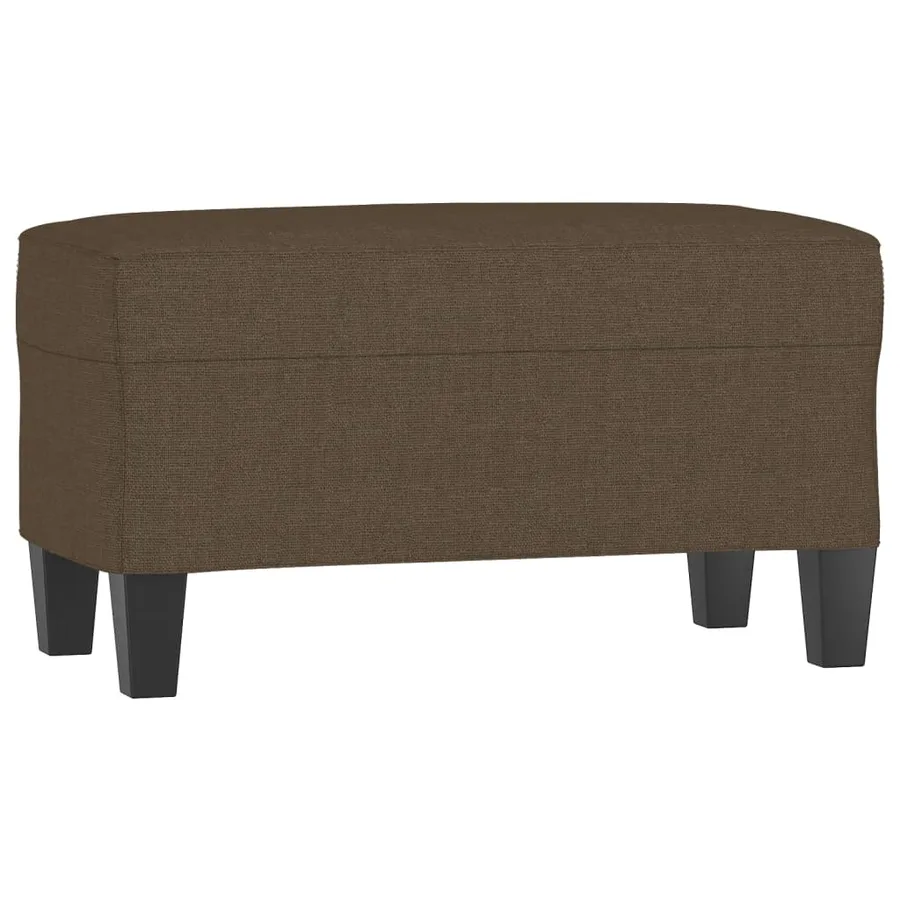 Banc Marron 100x35x41 cm Tissu - 2