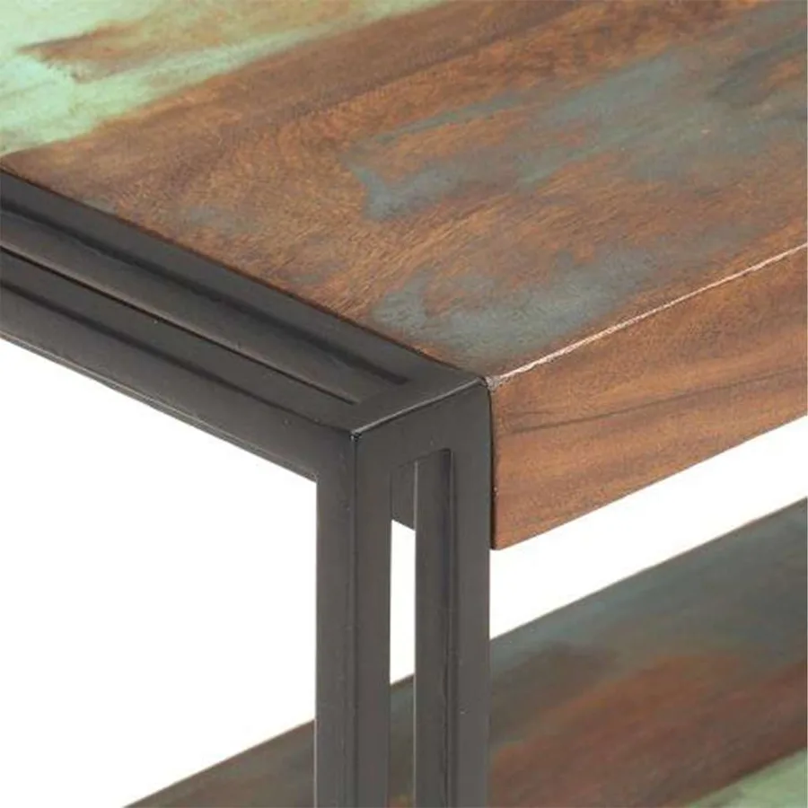 Meuble TV 150x30x40 cm Bois de récupération massif - 4