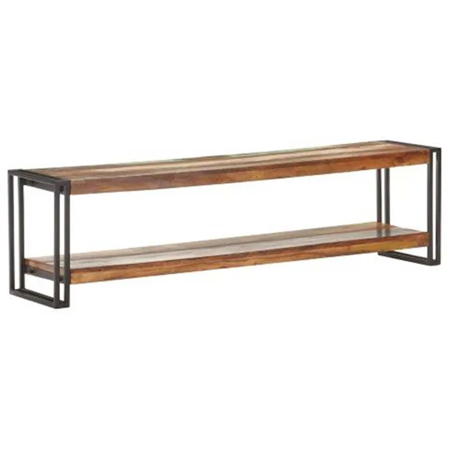 Meuble TV 150x30x40 cm Bois de récupération massif - 8