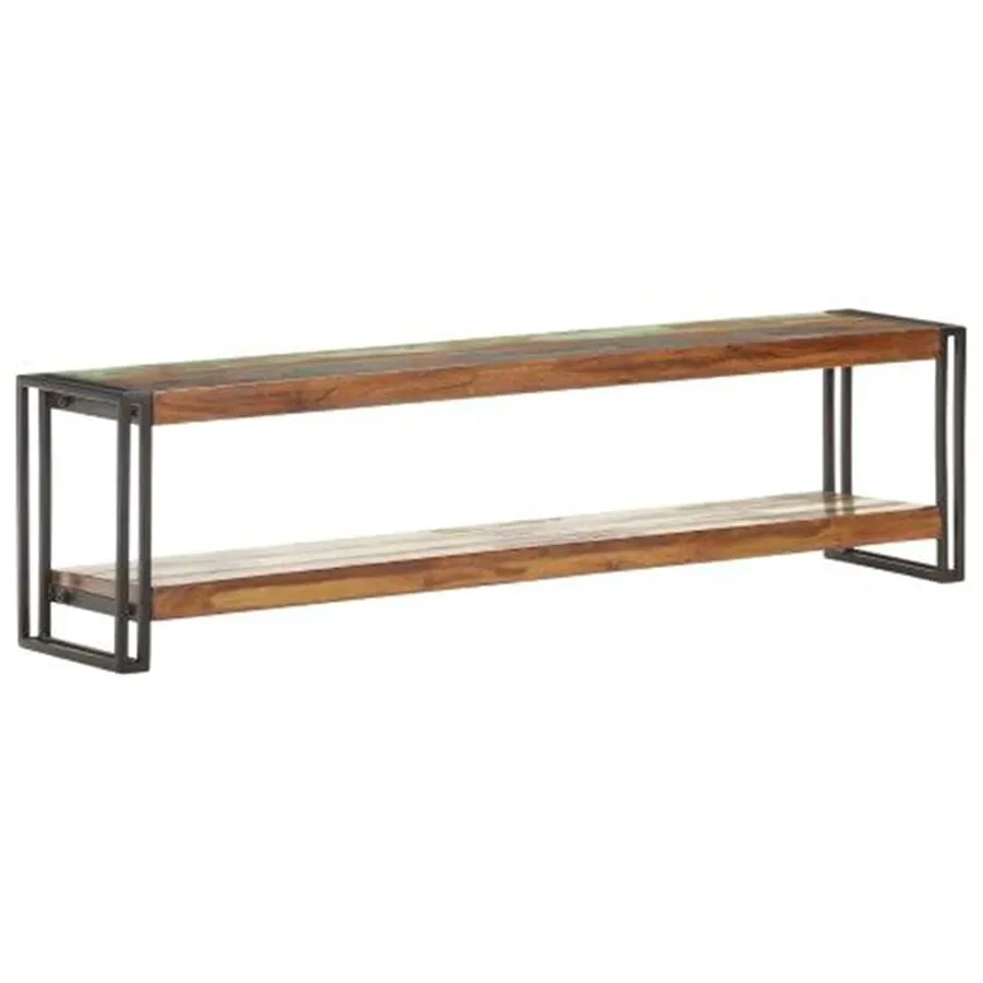 Meuble TV 150x30x40 cm Bois de récupération massif - 9
