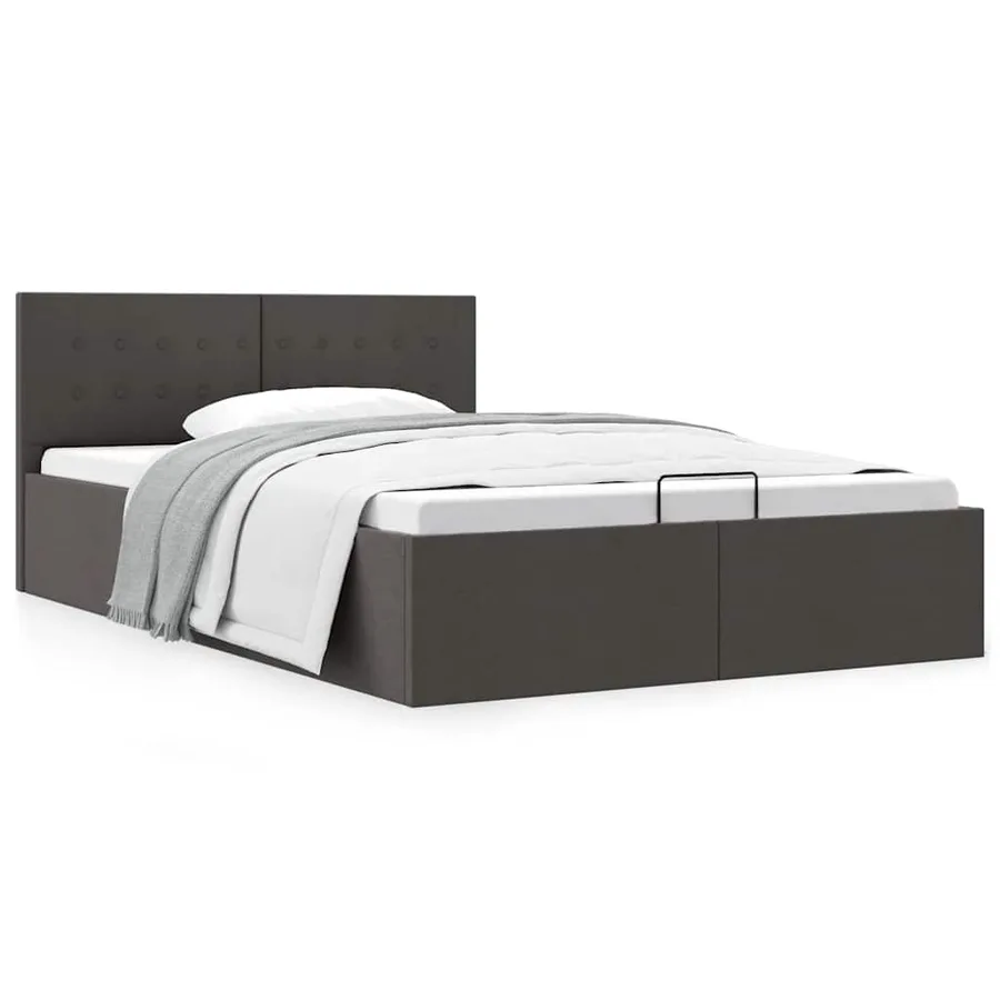 Cadre de lit à rangement hydraulique sans matelas 120x200 cm - 2