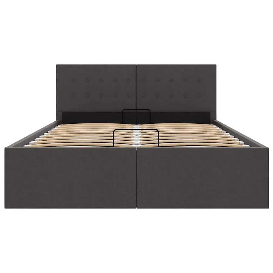 Cadre de lit à rangement hydraulique sans matelas 120x200 cm - 5