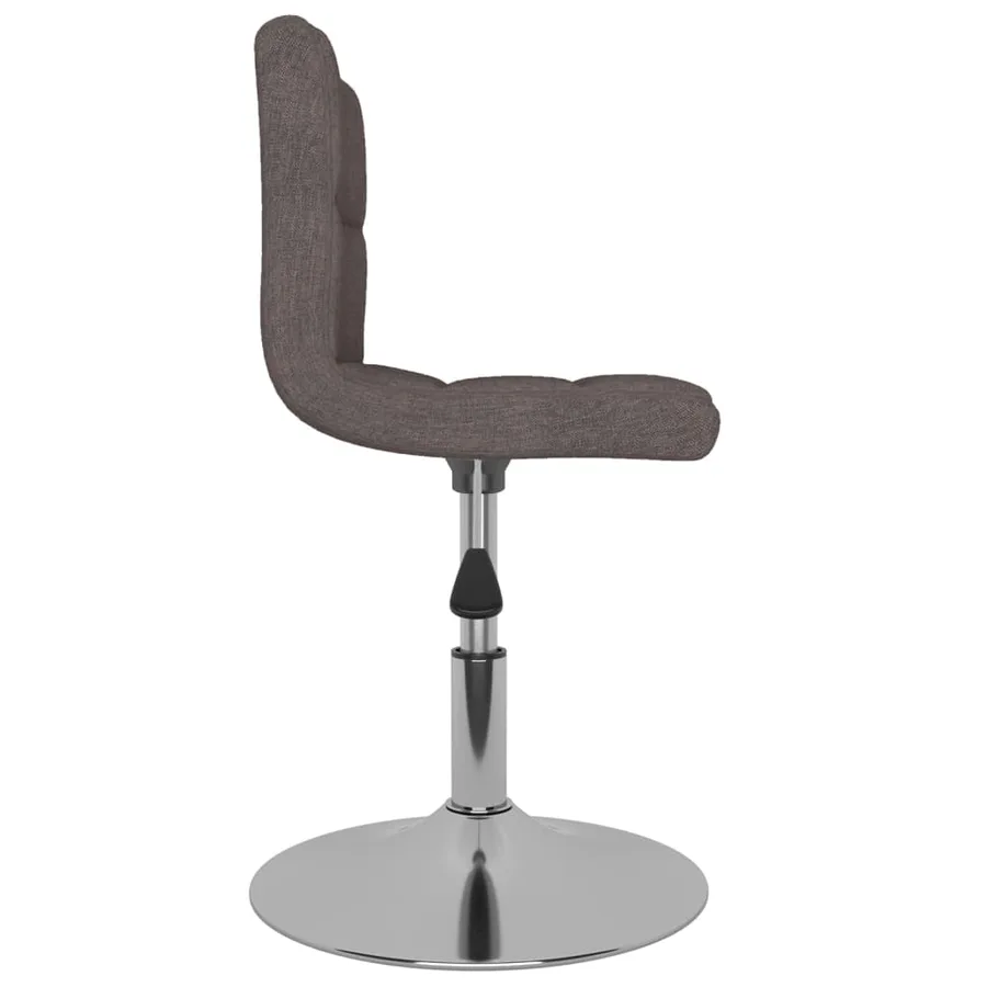 Chaises pivotantes à manger lot de 4 taupe tissu - 3
