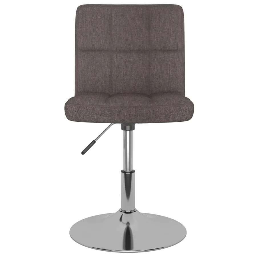Chaises pivotantes à manger lot de 4 taupe tissu - 5