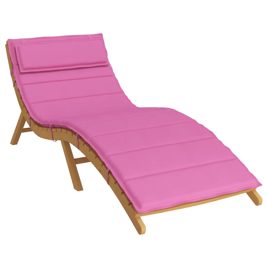 Coussin de transat ensoleillé Rose 178 x 60 x 4 cm Tissu Oxford