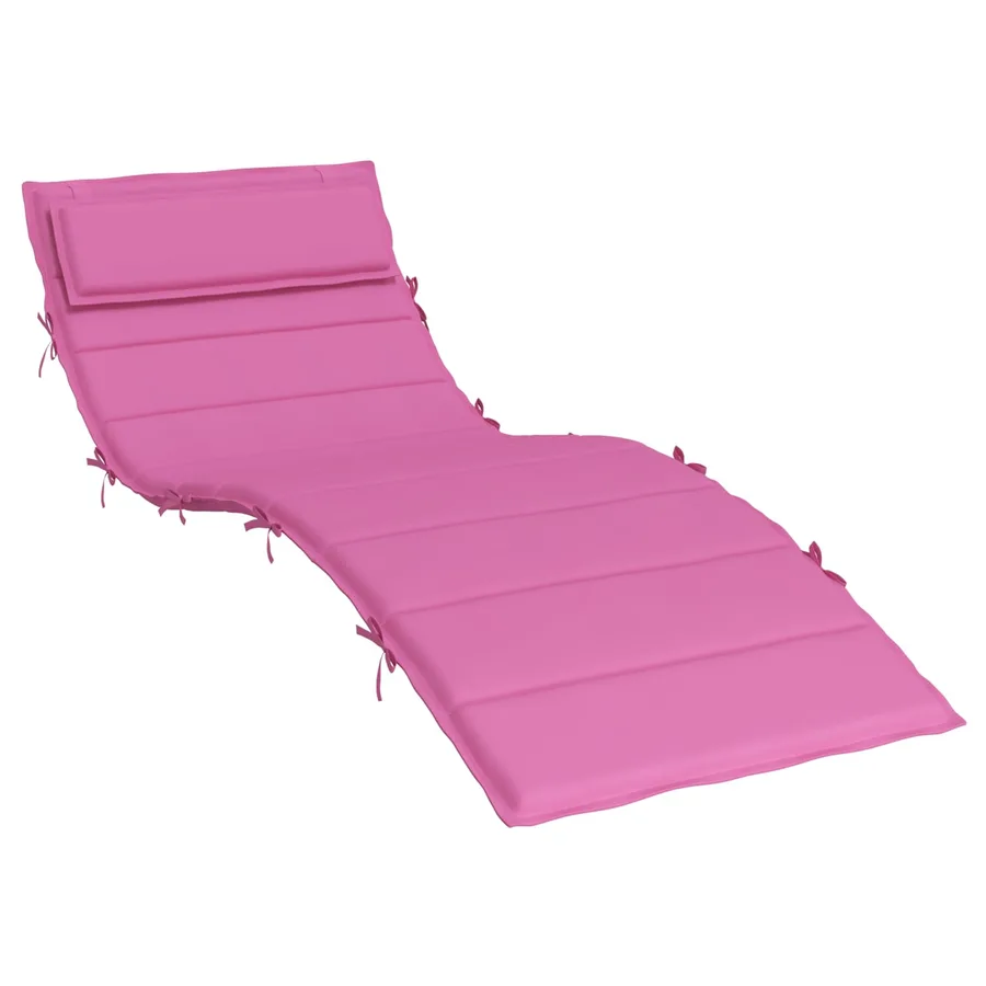 Coussin de transat ensoleillé Rose 178 x 60 x 4 cm Tissu Oxford - 2