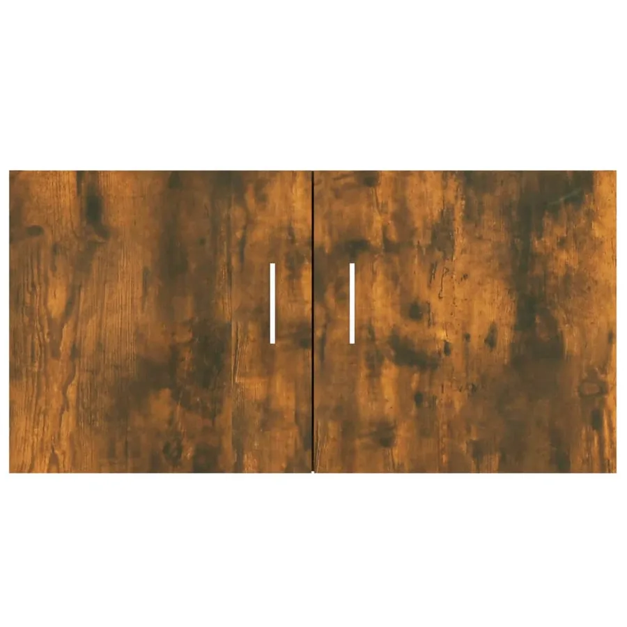 Armoire murale Chêne fumé 80x39x40 cm Bois d'ingénierie - 5
