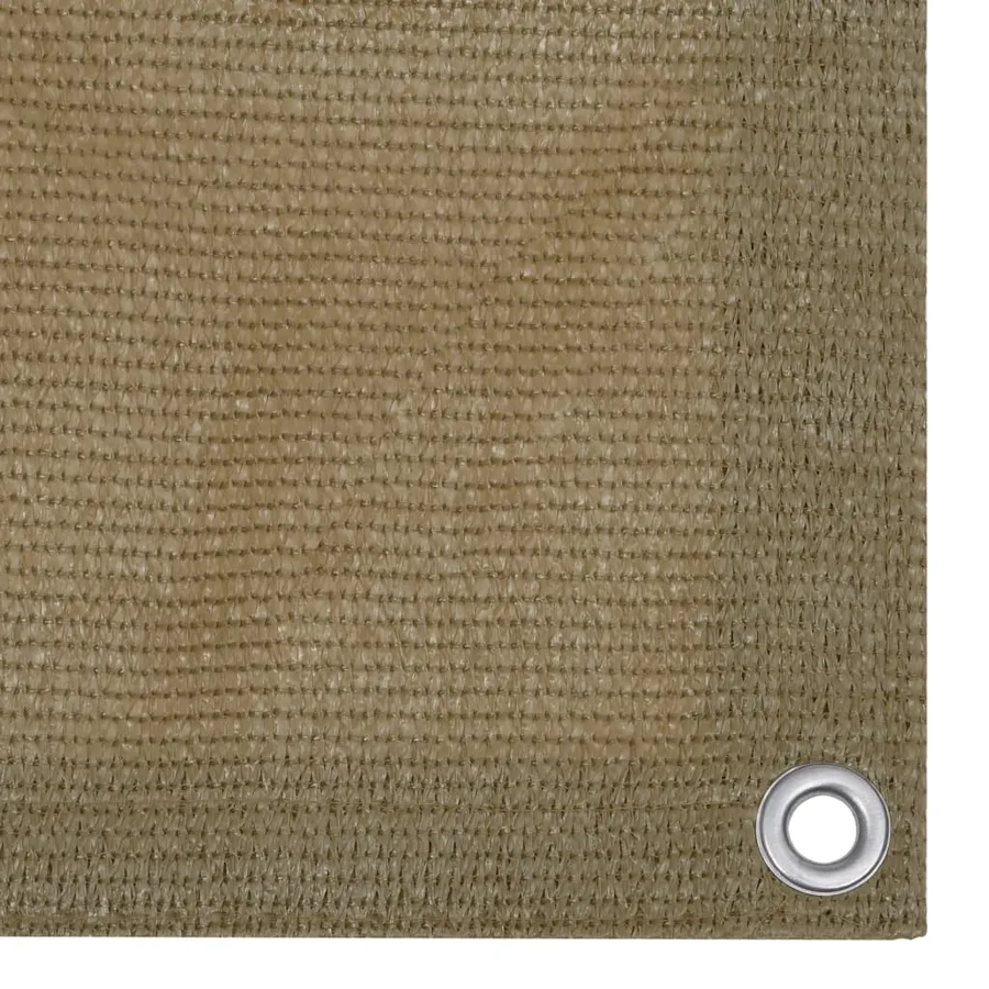 Écran de balcon Taupe 75x600 cm PEHD - 2