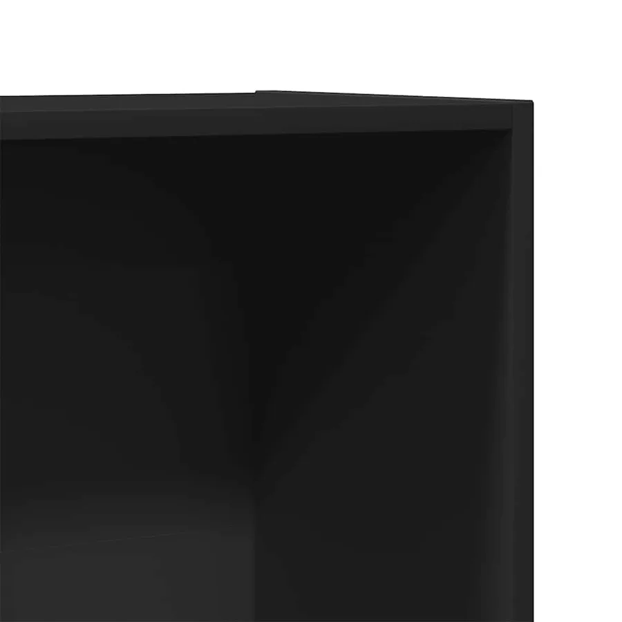 Bibliothèque/Meuble TV noir 36x30x114 cm bois d'ingénierie - 9