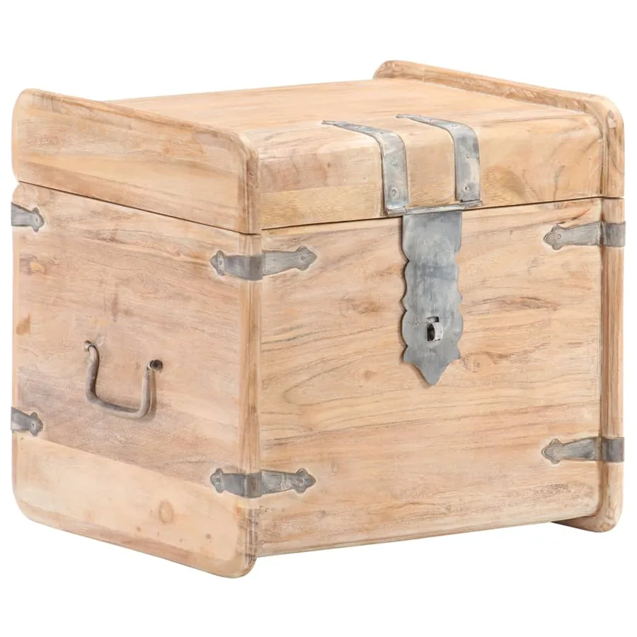 Coffre 40x40x40 cm Bois d'acacia solide