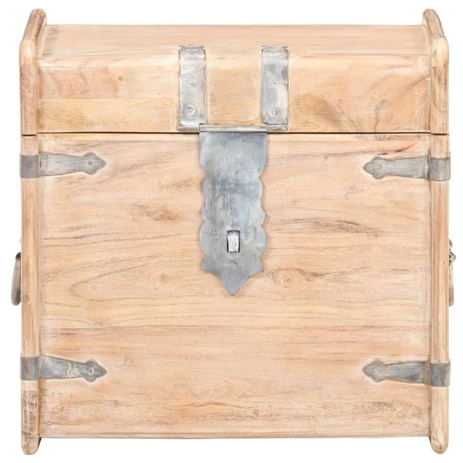 Coffre 40x40x40 cm Bois d'acacia solide - 3