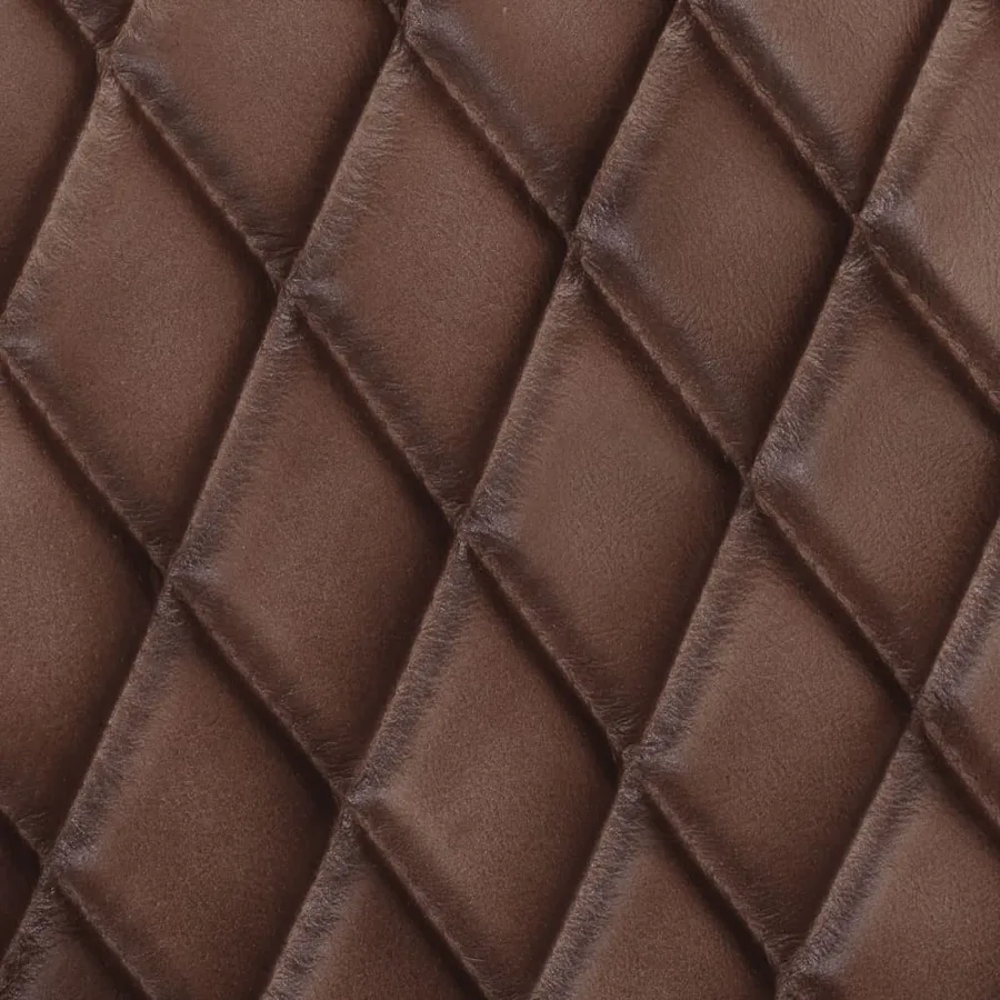 Chaises à manger cantilever lot de 2 marron cuir véritable - 8