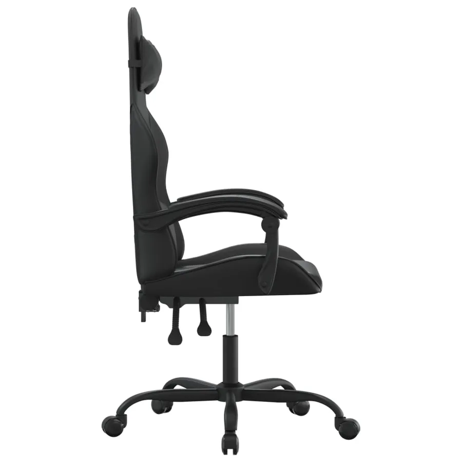 Chaise de jeu Noir Similicuir - 4