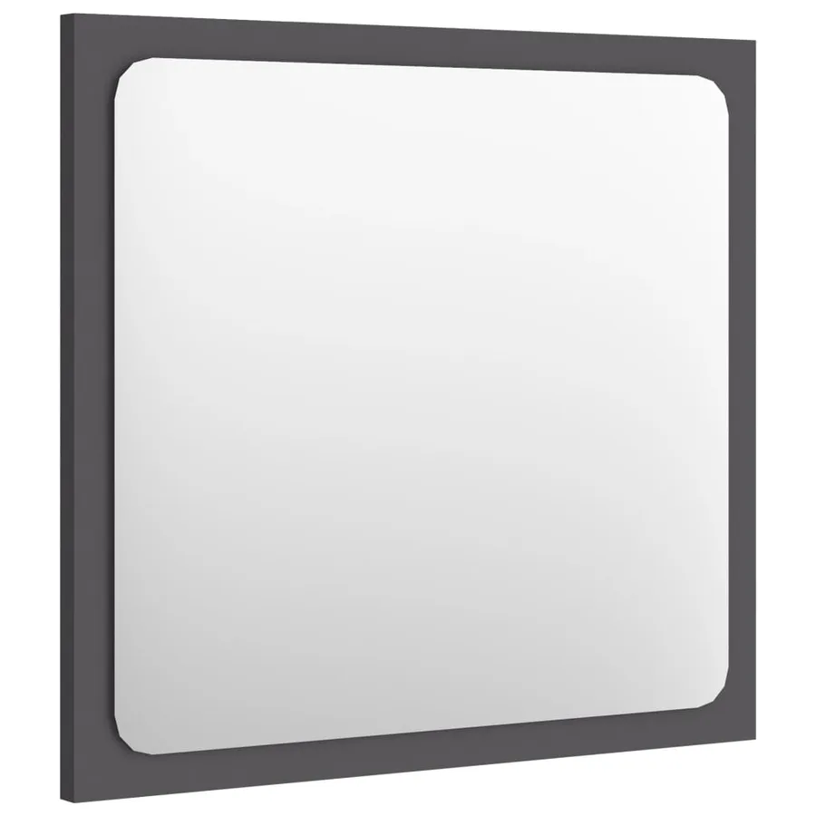 Miroir de salle de bain Gris 40x1,5x37 cm Aggloméré - 3