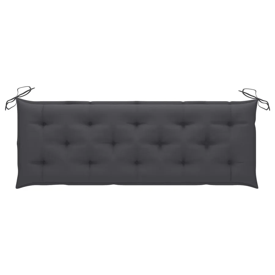 Banc de jardin 3 places avec coussin 150 cm Bois d'eucalyptus - 9