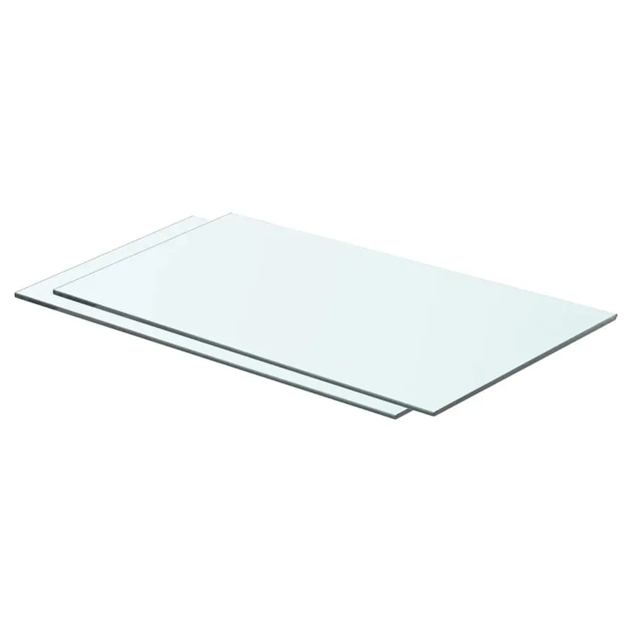 Panneaux d'étagère 2 pcs Verre Transparent 60 x 30 cm