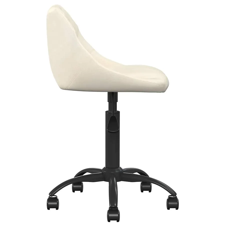 Chaise à manger Crème Velours - 4