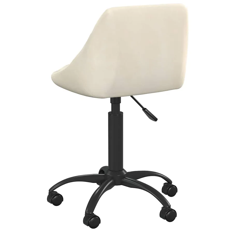 Chaise à manger Crème Velours - 5