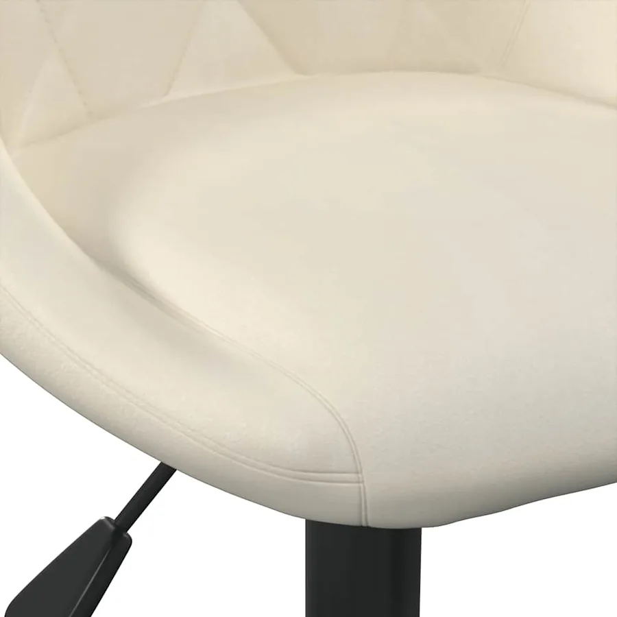 Chaise à manger Crème Velours - 7