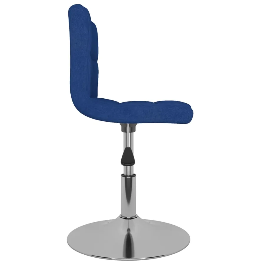 Chaises pivotantes à manger lot de 2 bleu tissu - 5
