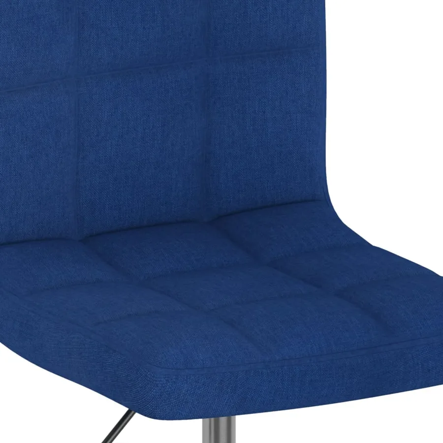 Chaises pivotantes à manger lot de 2 bleu tissu - 8